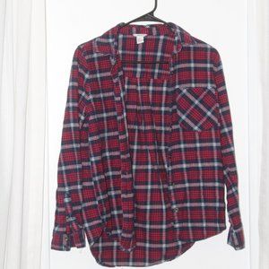 Long Sleeve Flannel Top